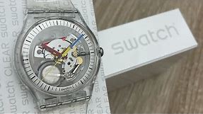 Swatch Clear Clearly New Gent S029K100 (Unboxing) @UnboxWatches