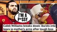 QB Caleb Williams Gets DESTROYED For Crying In Mothers Arms After USC Loses To Washington