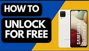 Samsung Galaxy A12 Unlock | SIM Network Unlock PIN | Use any SIM card| Carrier Unlock Samsung A12