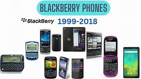 Blackberry phones 1999-2018 | blackberry phones evolution