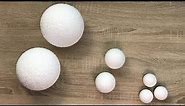 How to make Polystyrene / Styrofoam balls / spheres