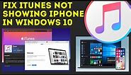 Fix: iOS device not showing in iTunes for Windows