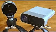 Intel RealSense L515 vs Microsoft Azure Kinect depth sensors