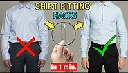 5 AMAZING Shirt Fitting Hacks Every STYLISH Guy Should Know(BEST🔥)| Shirt Hacks Men | Style Saiyan