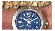 AMJ Watches - BREITLING COLT AUTOMATIC 44MM BLUE, BLACK &...