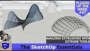 AMAZING Extrusions in SketchUp with Extrude Tools - ALL TOOLS EXPLAINED! - Extension of the Week #47