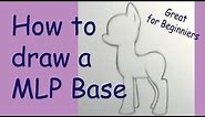 How to draw a My little Pony basic