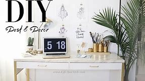 5 EASY DIY Desk Decor & Organization IKEA Hacks | ANN LE