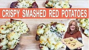 Crispy SMASHED RED POTATOES the Perfect Side Dish for any occasion.