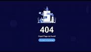 Simple Animated Responsive 404 Error page using HTML CSS