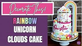 Make This Adorable Rainbow Unicorn Birthday Cake!