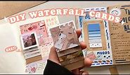 how to make waterfall cards 🌸 an EASY diy tutorial // super aesthetic ✨