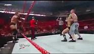 WWE Raw 7/13/2009 The Legacy vs John Cena,Seth Green & Triple H Part 1