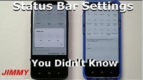 Galaxy S9/S9+ CUSTOMIZE | Status Bar Settings