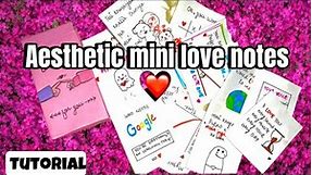 Aesthetic mini love notes|mini cards| love cards|perfect gift to express your love to your loved one