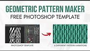Make Repeating Geometric Patterns Using a Free Photoshop Template
