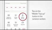 How to send a mobile top-up with the BOSS Revolution App?
