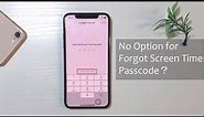 No Option for Forgot Screen Time Passcode? How to Fix [2023]