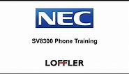 NEC SV8300 Phone Training