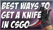 HOW TO GET A KNIFE IN CSGO 2022!! (FREE AND PAID OPTIONS)