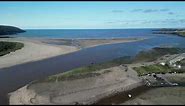Poppit Sands and the Afon Teifi Estuary 4k Drone