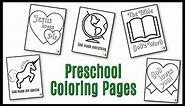 Preschool Coloring Pages (Easy PDF Printables) Ministry-To-Children