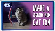Make a Fishing Rod Cat Toy!