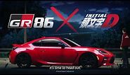 Toyota GR86 Faster Class ad Initial D style