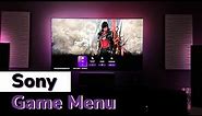 Sony New Game Menu | Review