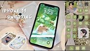iPhone 11 Unboxing 2023 | Aesthetic Phone Case + Widget + Apps | Malaysia (aesthetic vlog)