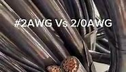 Wire Sizes: know the difference between 2AWG Vs 2/0AWG #electricity #electrical #electrician #electricianslibrary | ElectriciansLibrary.com