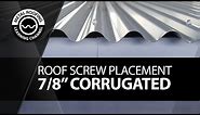 Install Corrugated Metal Roofing. EASY VIDEO Screw Placement +Screw Location + Overlapping Panels