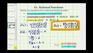 Ex: Find a Rational Function Given the Vertical Asymptotes and Intercepts