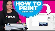 How to Print on Epson F570 Dye Sublimation Printer