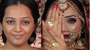 Quick Simple and Easy Bridal Makeup tutorial | Long Lasting Makeup | @pkmakeupstudio