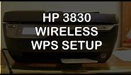 HP Officejet 3830 Wireless / WiFi WPS Setup