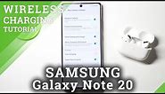 How to Enable Wireless Charging in Samsung Galaxy Note 20 – Switch On Wireless Charging