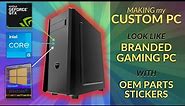 DIY Computer Sticker | How to Personalize your Custom PC Look like Original Branded PC