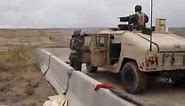 .50 CAL M2 firing full auto from a Humvee in Fort Carson