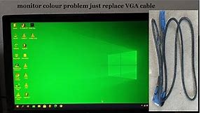 computer monitor display colour problem troubleshooting
