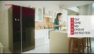 Store More, Stay Home More Often, With Sharp J-Tech Inverter Refrigerator!