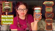 Baby Yoda Starbucks Cup Koozie, Crochet Cup Coozies, Paperless Coffee Sleeve