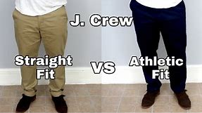 Best Fitting Chinos For The Fit Man | J. Crew | Straight Fit vs Athletic Fit