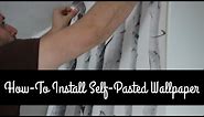 How To Hang Pre-pasted Wallpaper for Beginners (paper by Bouclair Home) - DIY