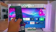 HOW TO SETUP 4K SMART TV DEVANT from factory default | smart tv for home