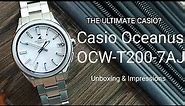 One of the best Casio watches around | Unboxing of white dial Casio Oceanus OCW-T200-7AJF