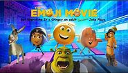 the emoji movie trailer but every time it's cringey an adult joke in shrek plays