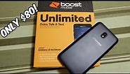 Samsung Galaxy J3 Achieve Detailed Unboxing and First Boot Up (Boost Mobile) HD