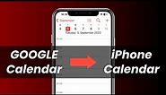 How to Sync Google Calendar with iPhone Calendar? (Apple Calendar 2023)