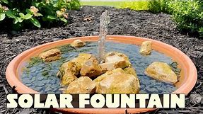 DIY Mini Solar Powered Garden Fountain